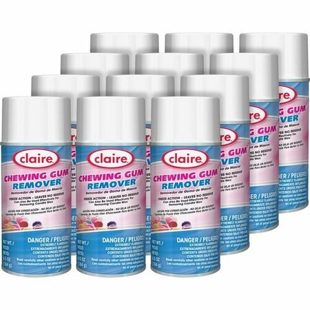 Claire Gum Remover, Freezes Substance, 6.5 oz, 12PK CGCCL813CT